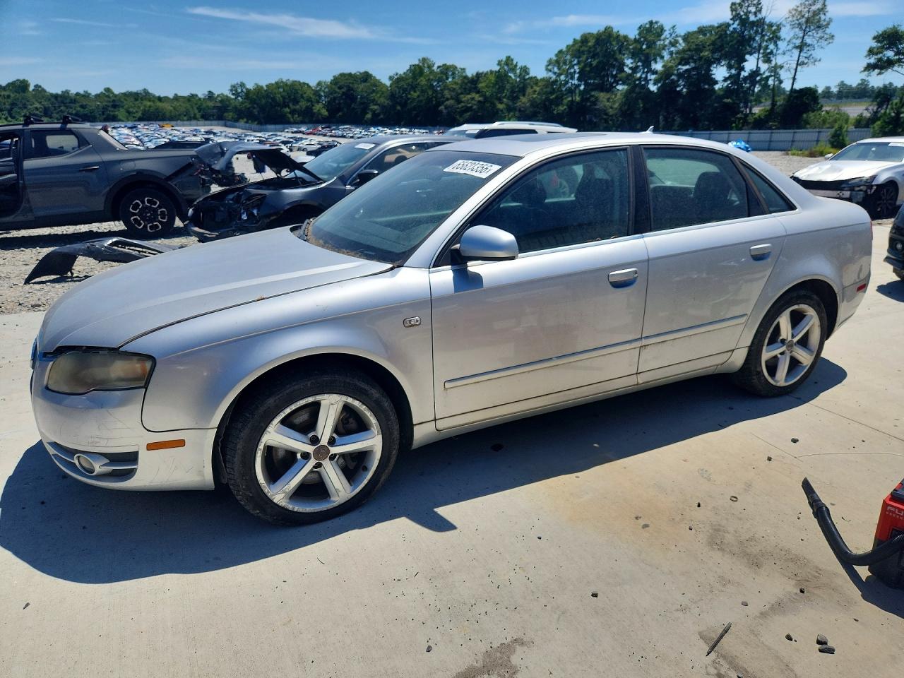 2007 Audi A4 3.2 Quattro Silver vin: WAUDH78E67A132815