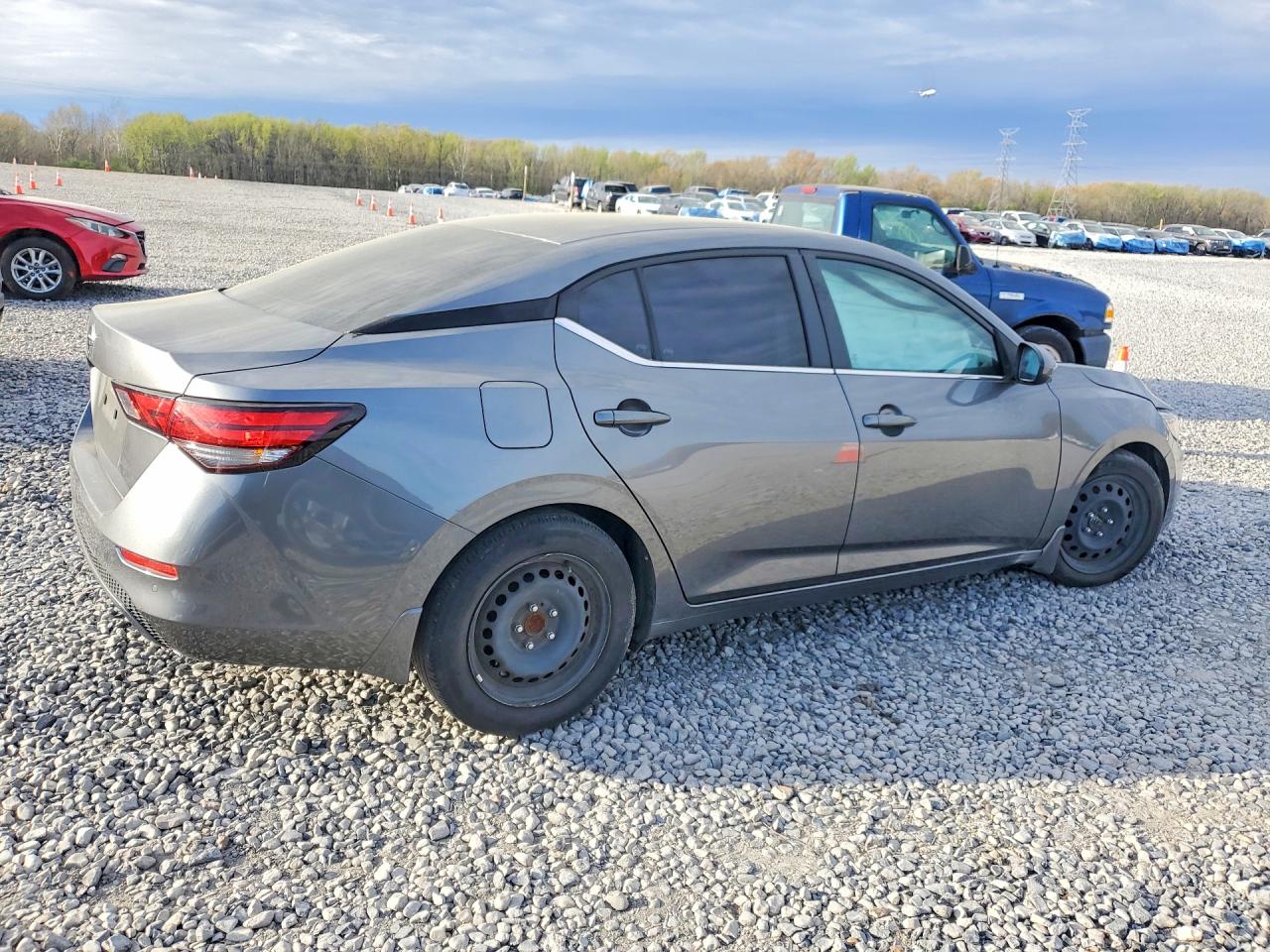 2022 Nissan Sentra S Серый vin: 3N1AB8BV9NY279034