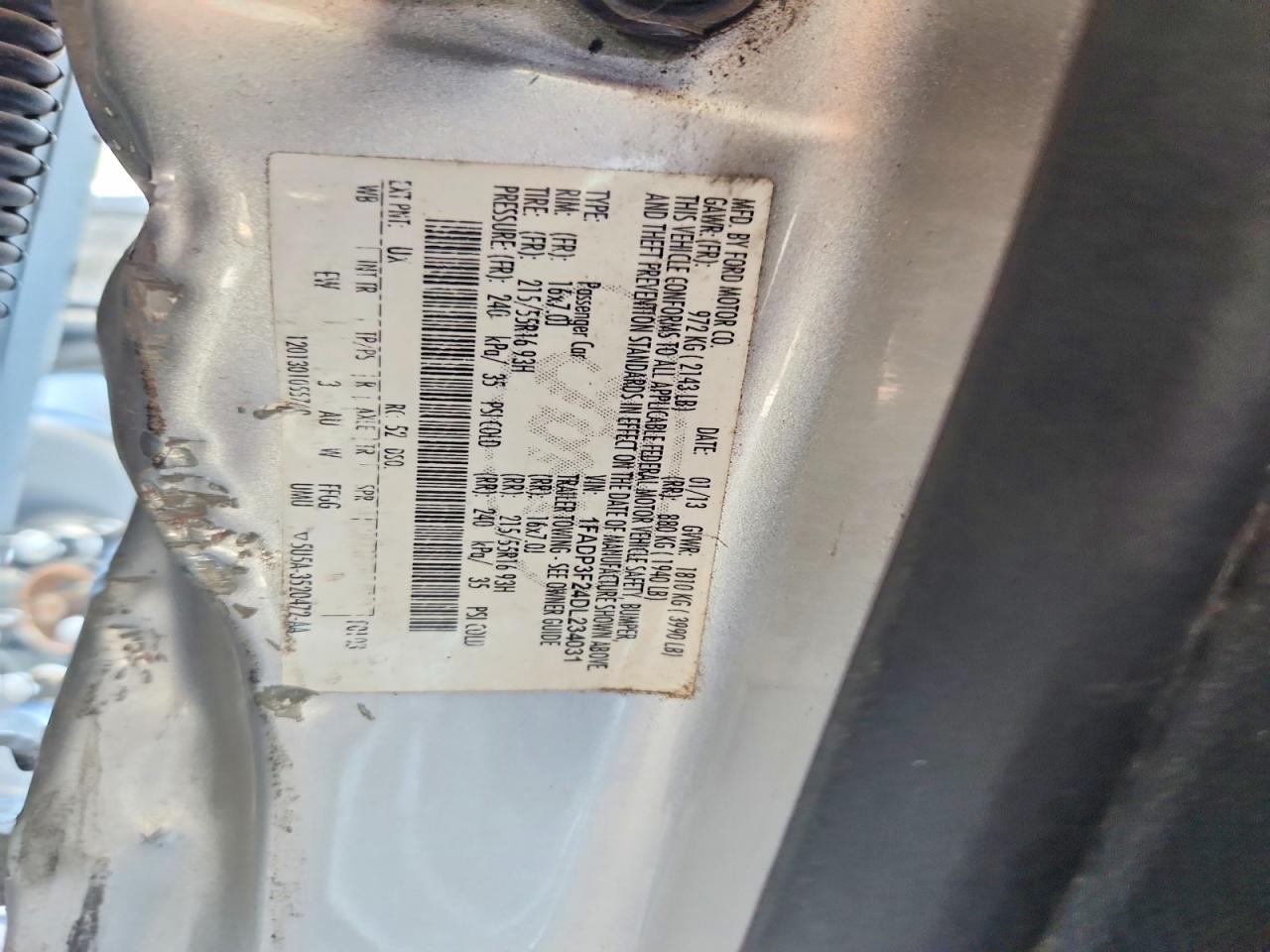 2013 Ford Focus Se Silver vin: 1FADP3F24DL234031