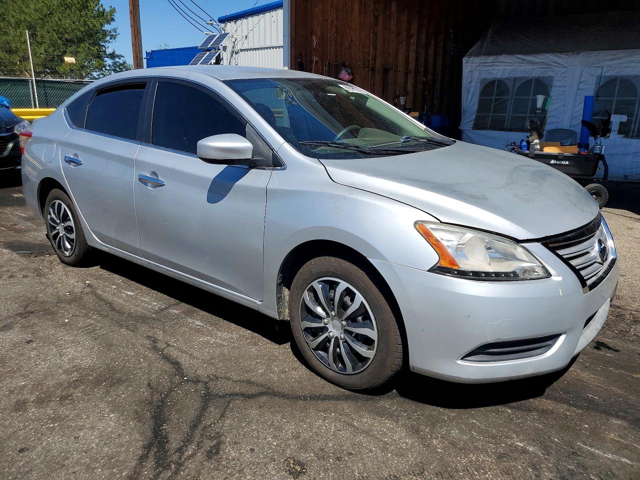 2014 Nissan Sentra Sv Silver vin: 3N1AB7AP3EY261738