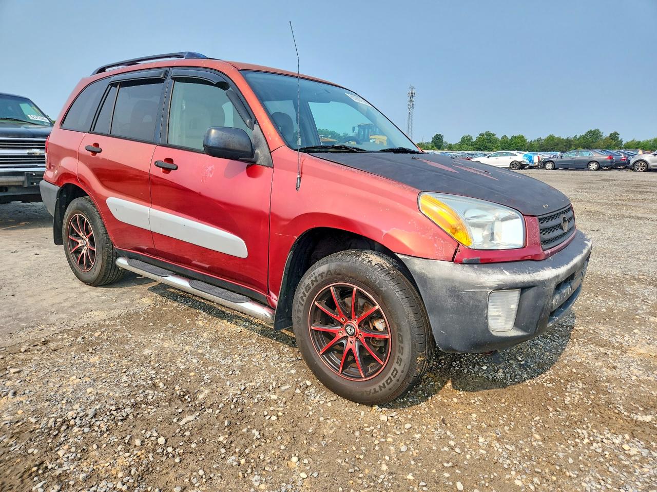 2002 Toyota Rav4 Base Red vin: JTEHH20V220178803