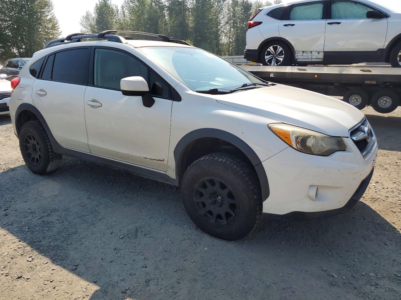 2014 Subaru Xv Crosstrek 2.0 Premium White vin: JF2GPACC4EG346980