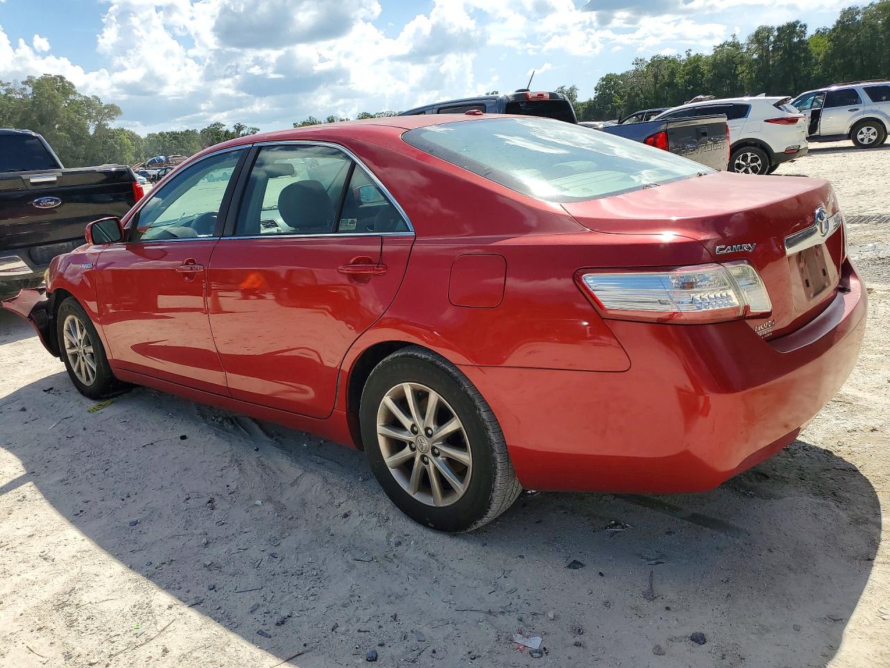 2011 Toyota Camry Hybrid Red vin: 4T1BB3EK8BU129724