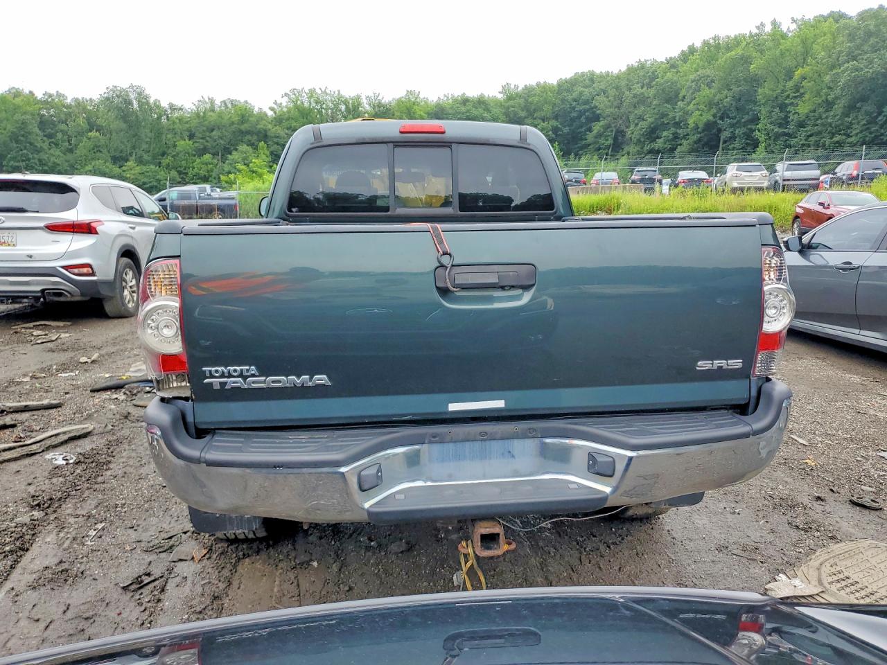 2011 Toyota Tacoma Access Cab Green vin: 5TFUX4EN9BX004731