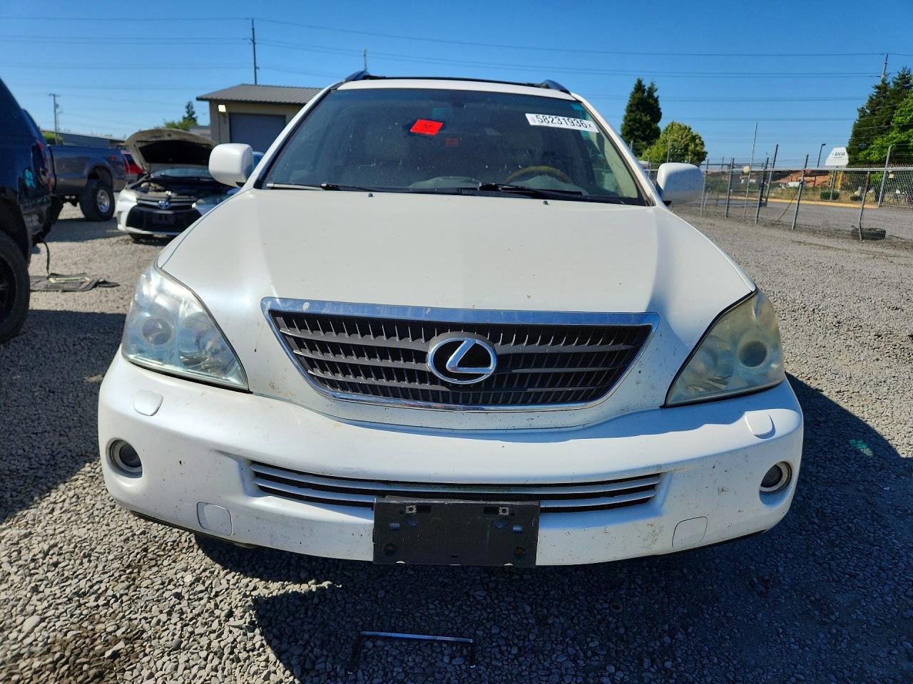 2007 Lexus Rx 400h White vin: JTJHW31U772033142