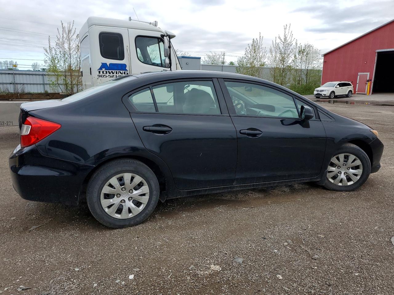 2012 Honda Civic Lx Black vin: 2HGFB2F42CH112410