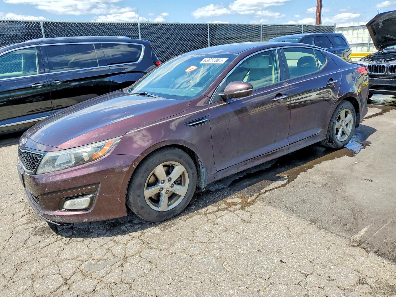 2015 Kia Optima Lx Brown vin: 5XXGM4A75FG470425