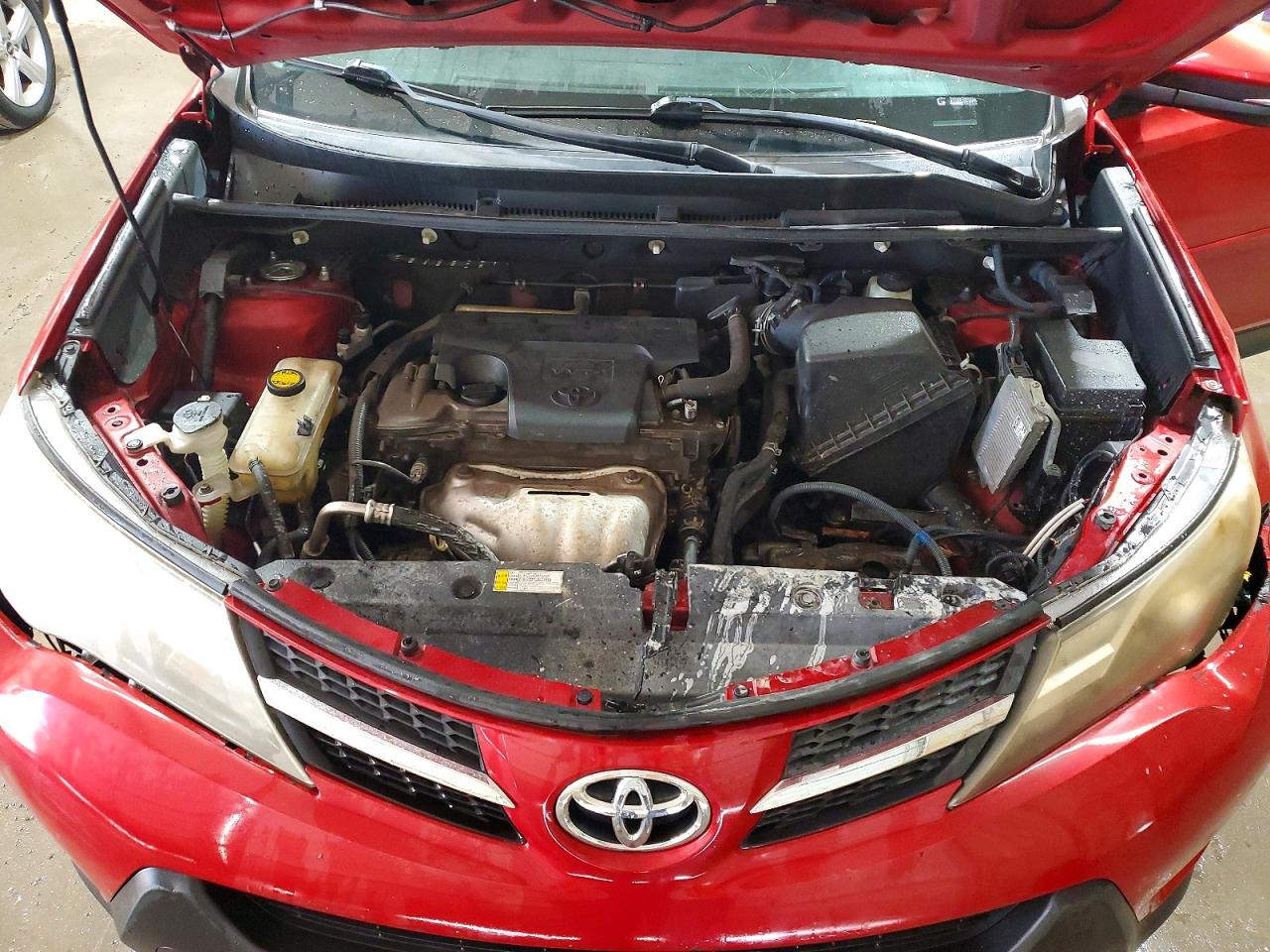 2014 Toyota Rav4 Limited Red vin: 2T3DFREV8EW162423