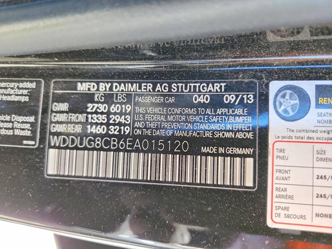 2014 Mercedes-benz S 550 Black vin: WDDUG8CB6EA015120