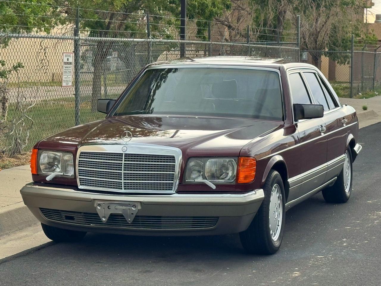 1986 Mercedes-benz 560 560sel Maroon vin: WDBCA3902GA206649