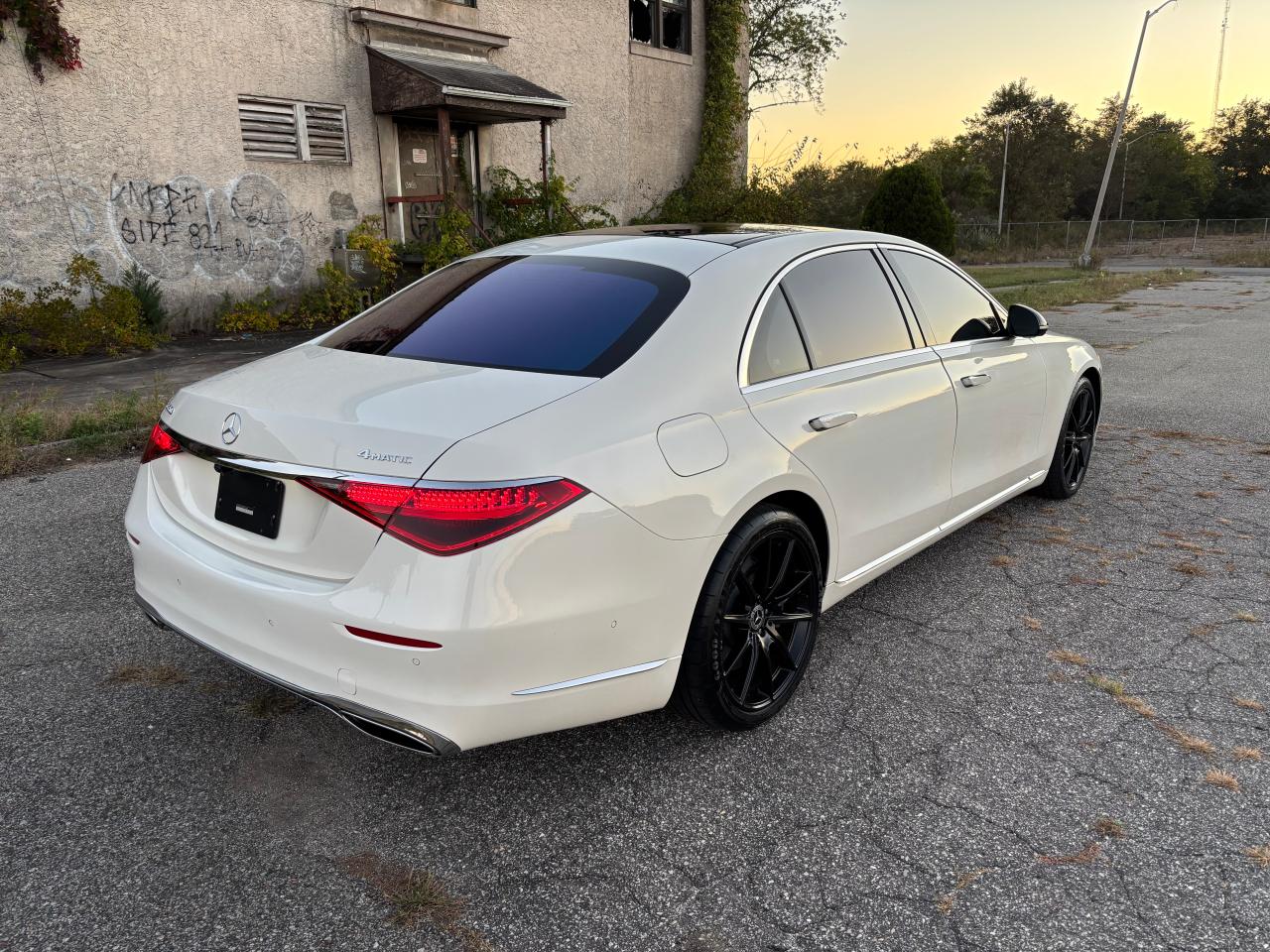 2021 Mercedes-benz S 580 4matic White vin: W1K6G7GB7MA016644