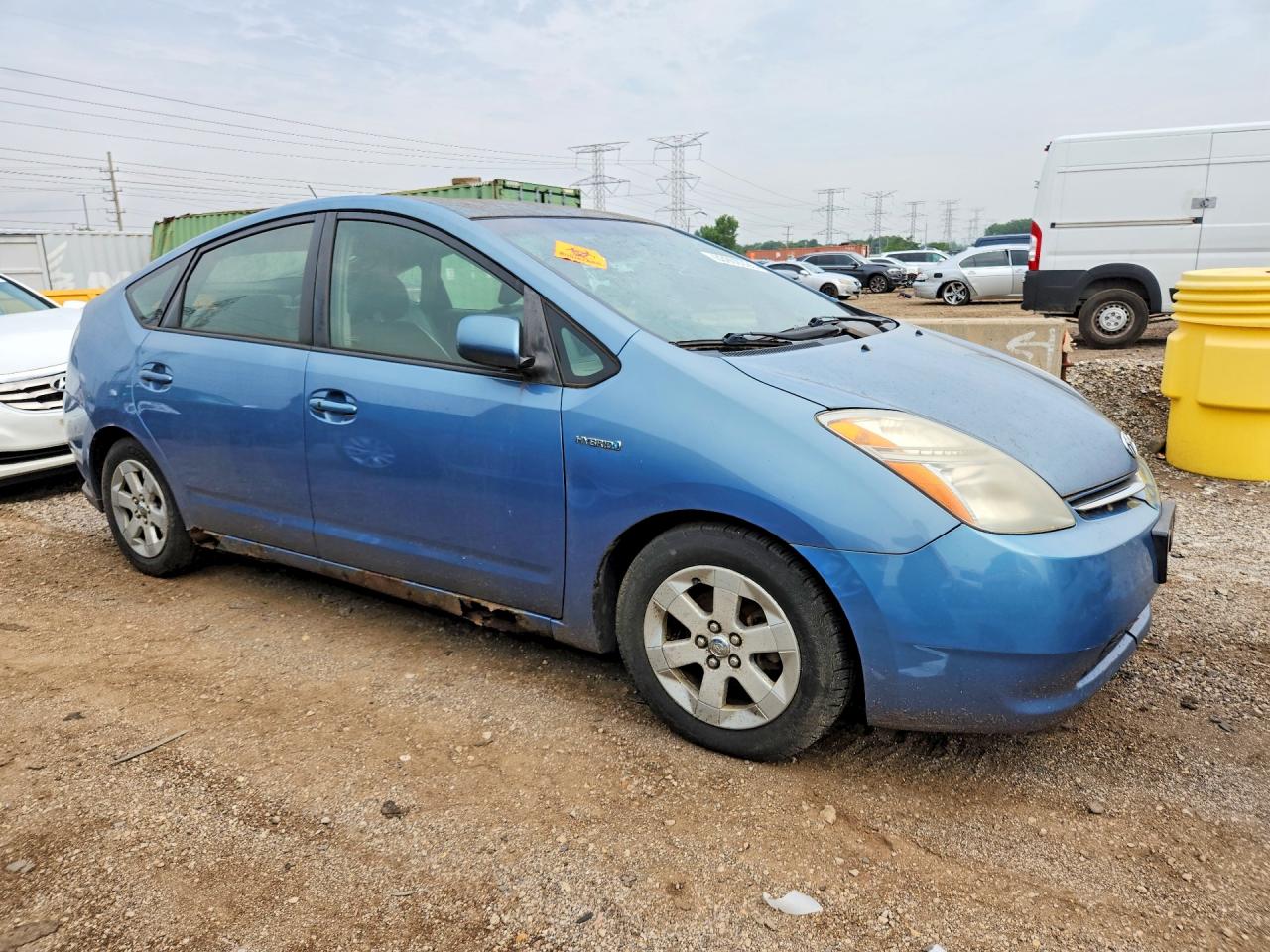 2008 Toyota Prius Base Blue vin: JTDKB20U187765089