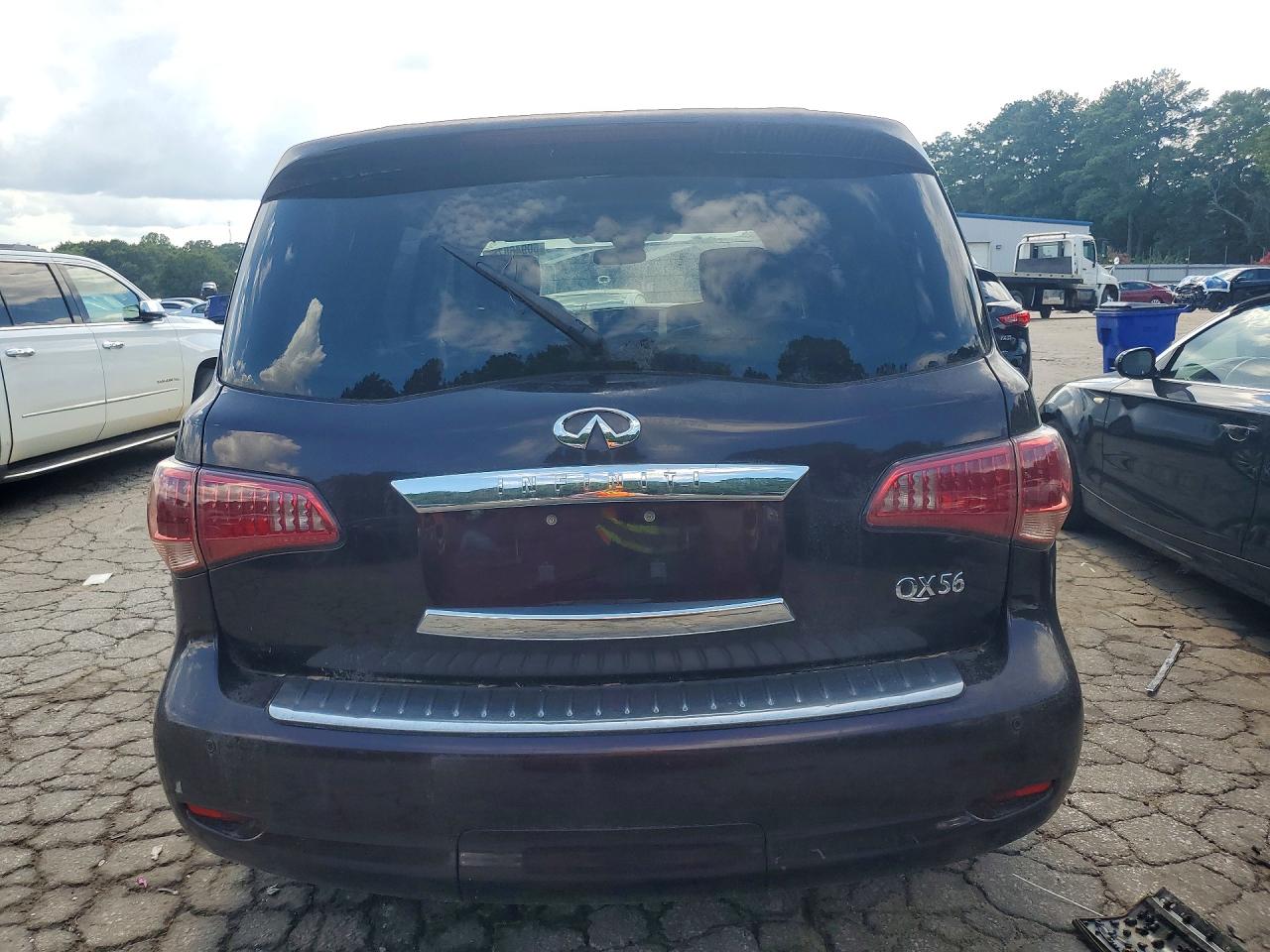 2011 Infiniti Qx56 Base Burgundy vin: JN8AZ2ND0B9701352