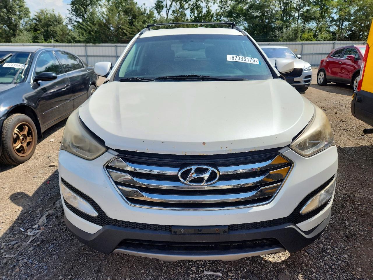 2014 Hyundai Santa Fe Sport White vin: 5XYZUDLB0EG164219