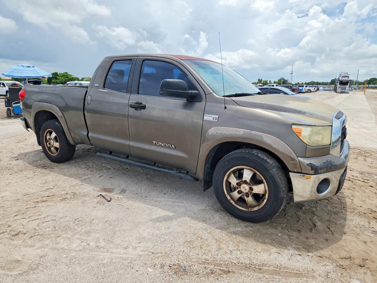 2007 Toyota Tundra Double Cab Sr5 Charcoal vin: 5TBRV54127S451035