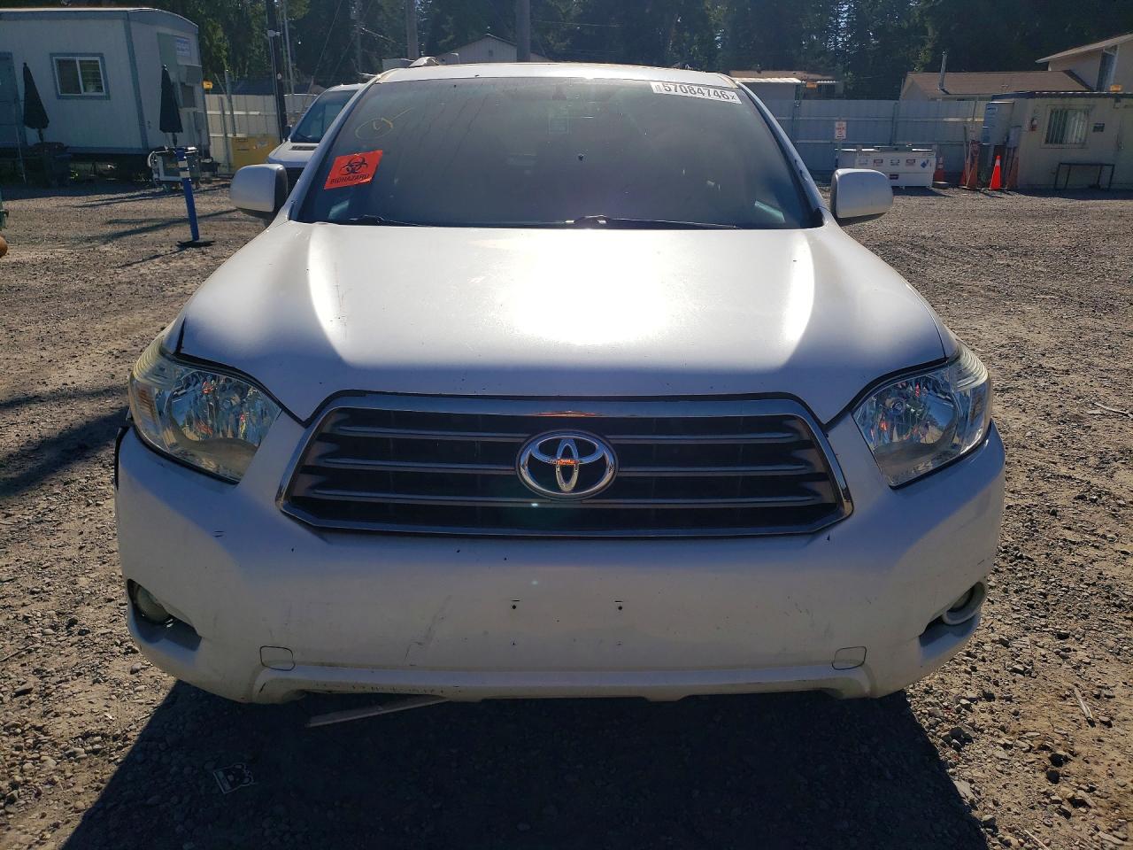 2010 Toyota Highlander Sport White vin: 5TDEK3EH5AS002485