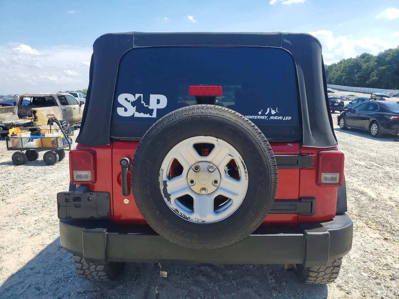 2009 Jeep Wrangler Unlimited X Red vin: 1J4GA39149L767302