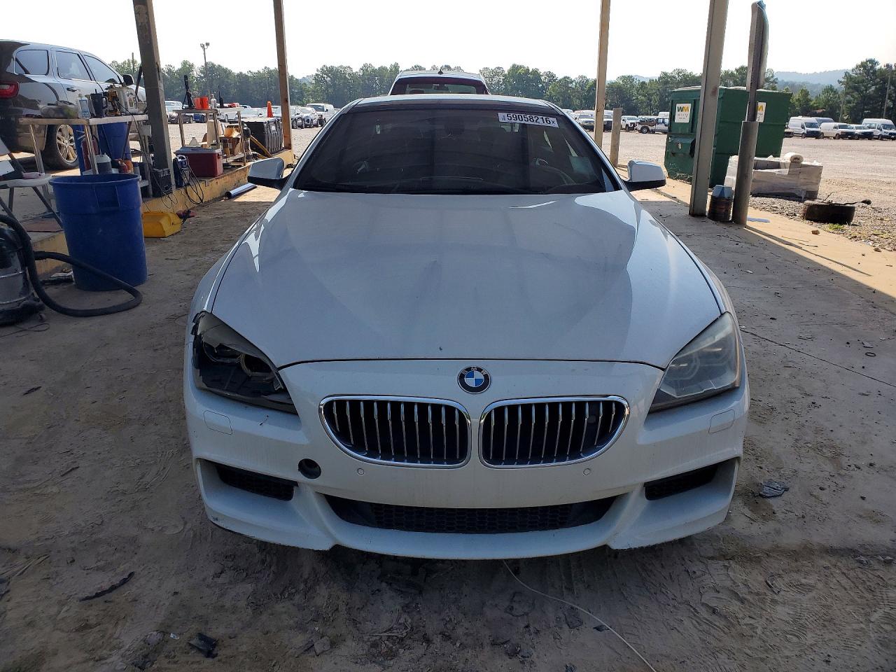 2012 Bmw 650 I White vin: WBALX3C52CDV77530