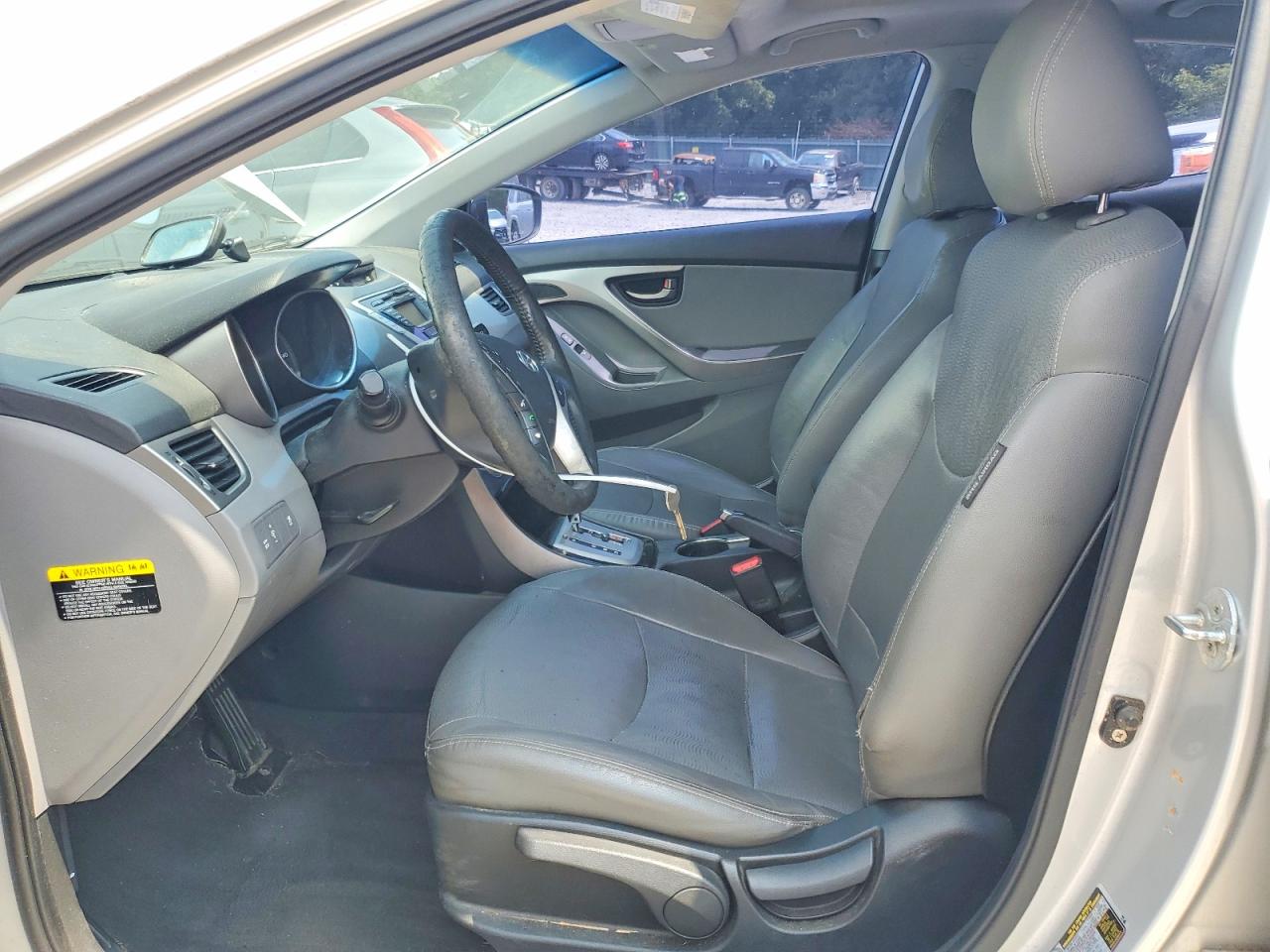 2012 Hyundai Elantra Limited Silver vin: KMHDH4AE6CU281631