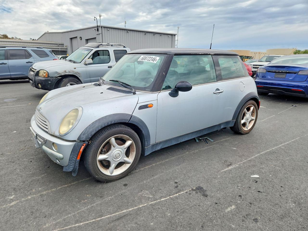 2004 Mini Cooper Silver vin: WMWRC33434TJ62740