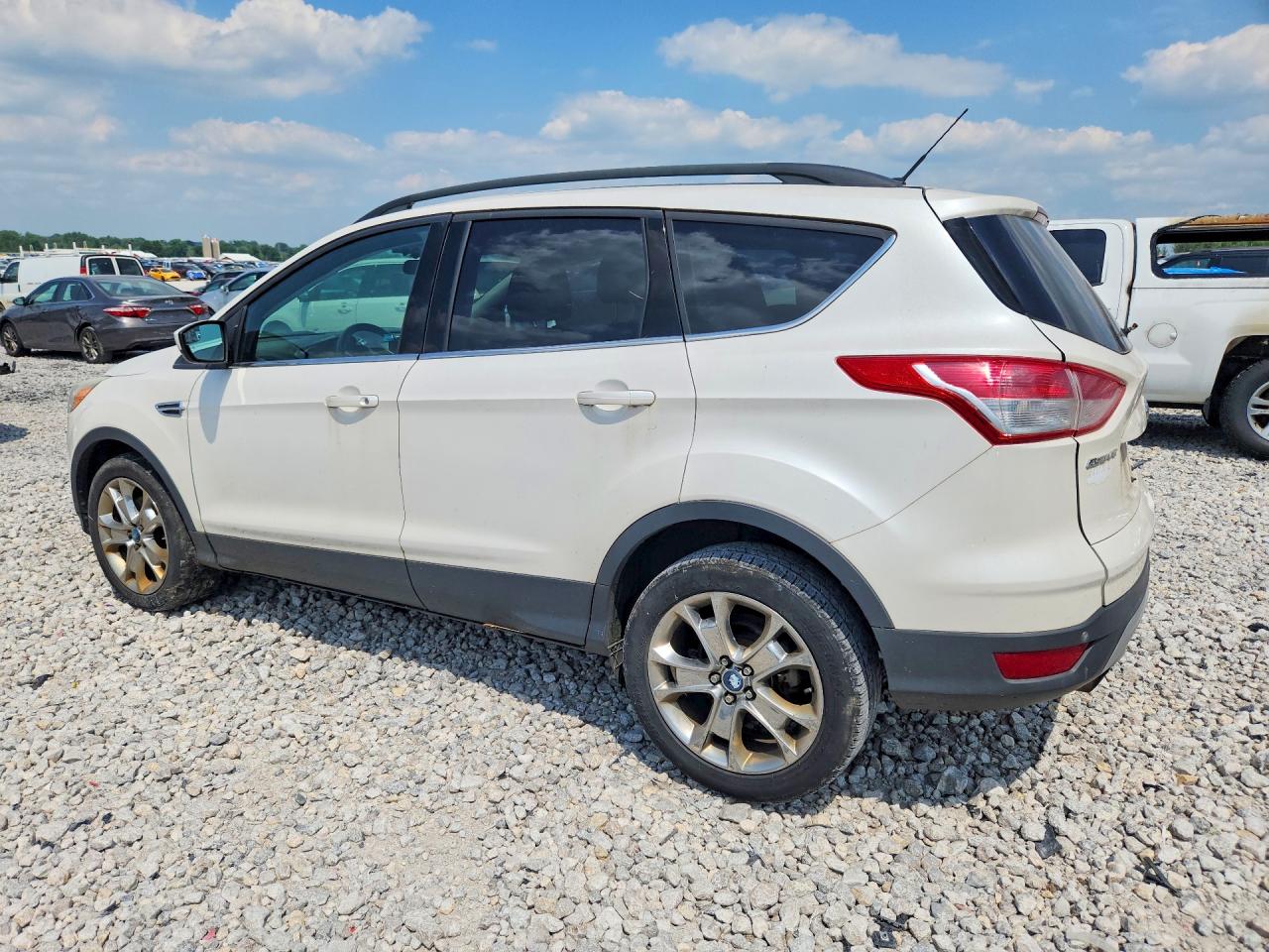 2014 Ford Escape Se White vin: 1FMCU9G95EUB82591