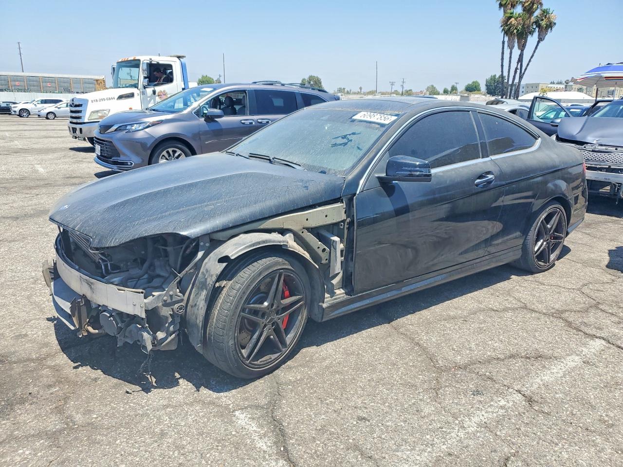 2013 Mercedes-benz C 63 Amg Black vin: WDDGJ7HBXDG068691