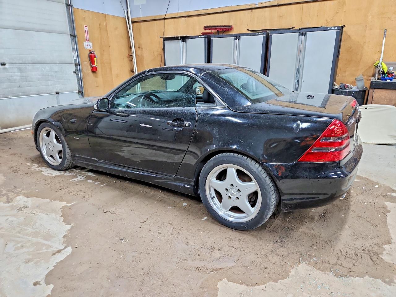 2001 Mercedes-benz Slk 230 Kompressor Black vin: WDBKK49FX1F184636