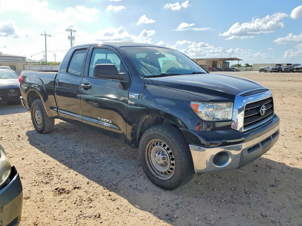2007 Toyota Tundra Double Cab Sr5 Black vin: 5TFRV54107X032361