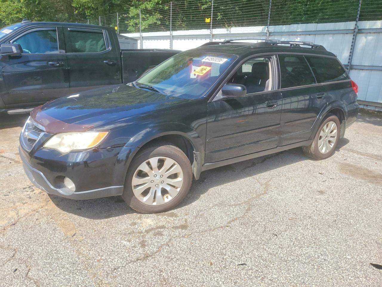 2009 Subaru Outback 2.5i Limited Black vin: 4S4BP66C497331804