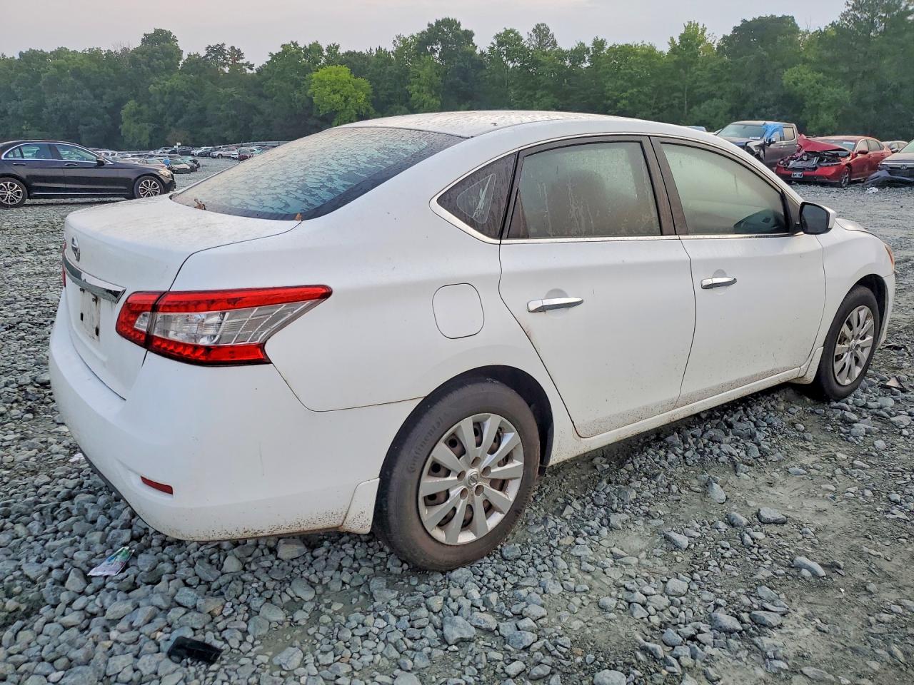 2015 Nissan Sentra S White vin: 3N1AB7AP2FY321669