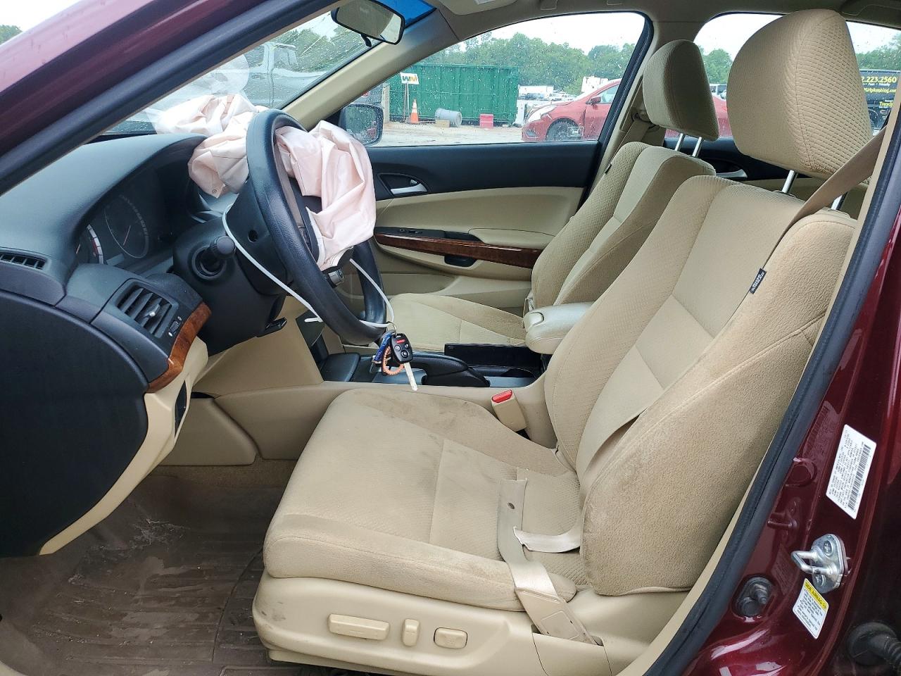 2012 Honda Accord Ex Maroon vin: 1HGCP2F77CA056574