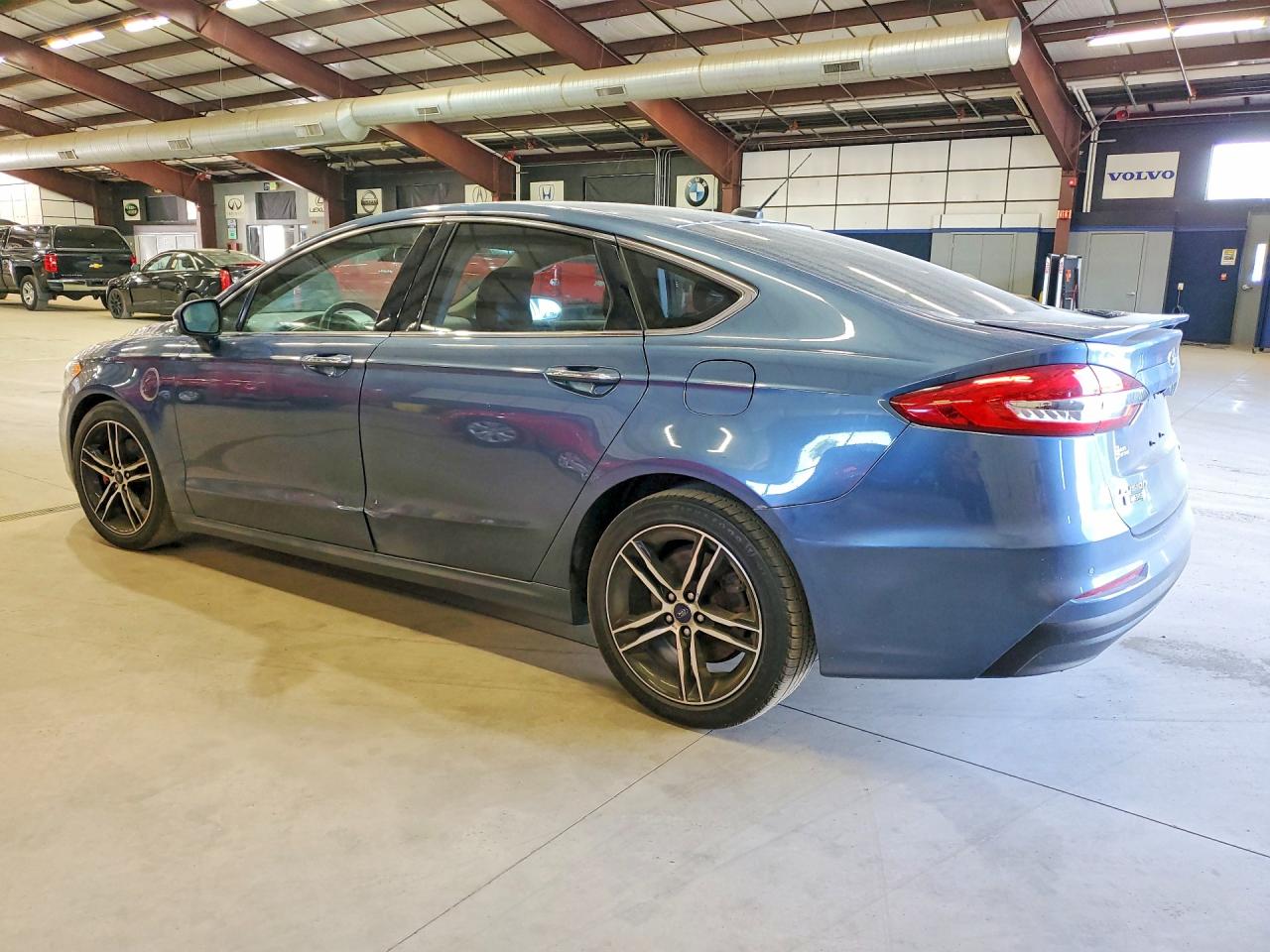 2019 Ford Fusion Titanium Blue vin: 3FA6P0SU4KR212849