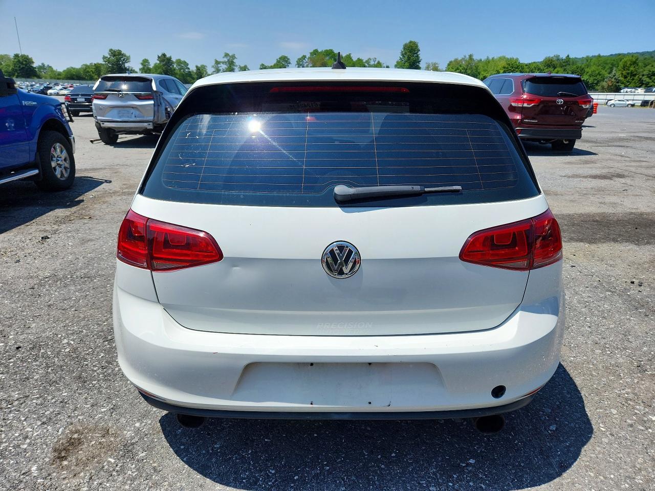 2015 Volkswagen Gti White vin: 3VWYT7AU7FM042320