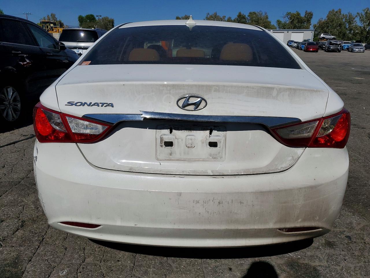 2012 Hyundai Sonata Gls White vin: 5NPEB4AC6CH498762