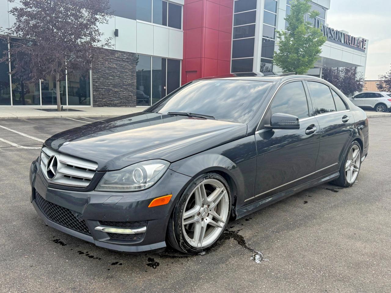 2013 Mercedes-benz C 350 4matic Black vin: WDDGF8JBXDA798184