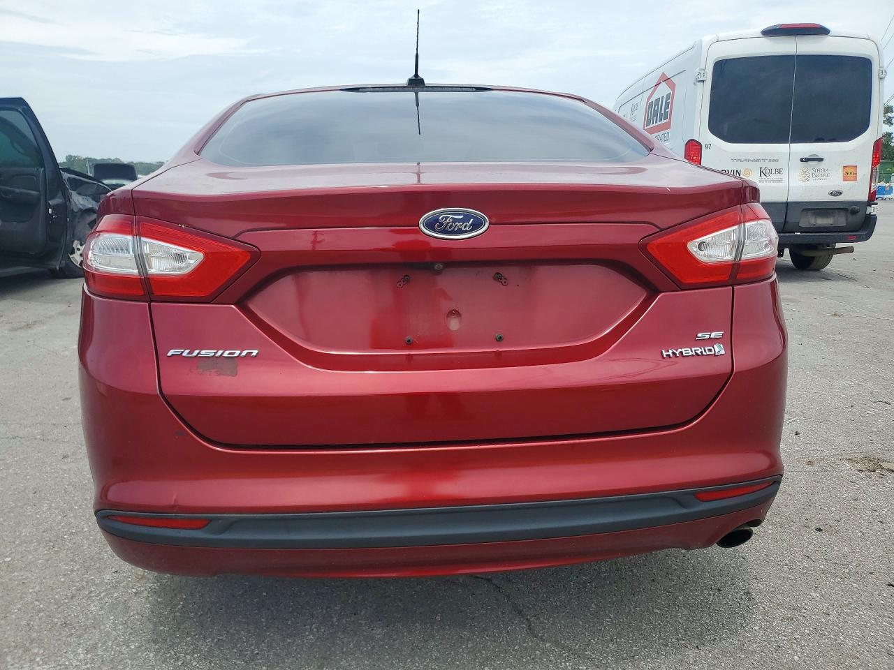 2013 Ford Fusion Se Hybrid Red vin: 3FA6P0LUXDR232976