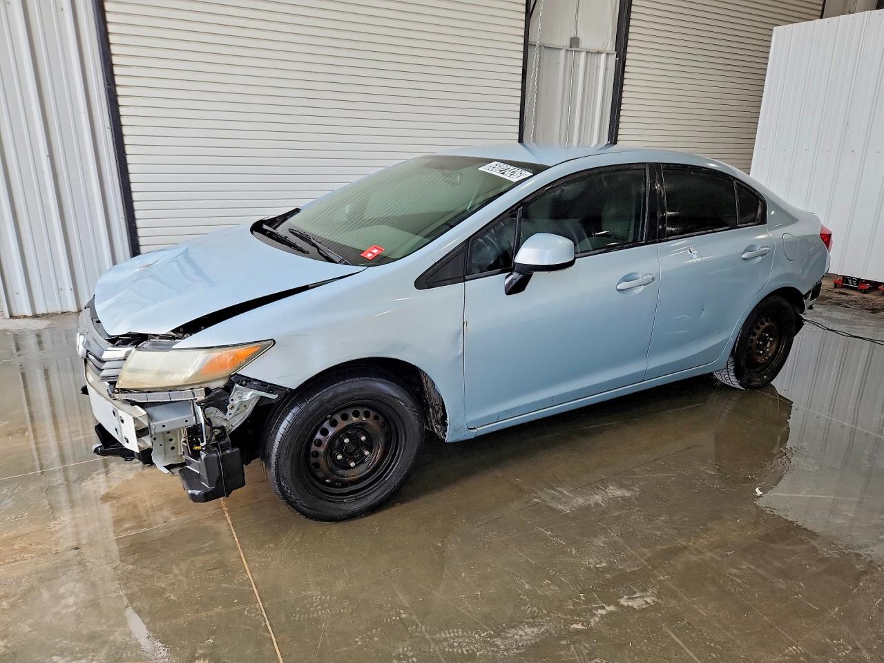 2012 Honda Civic Lx Blue vin: 19XFB2F5XCE073892