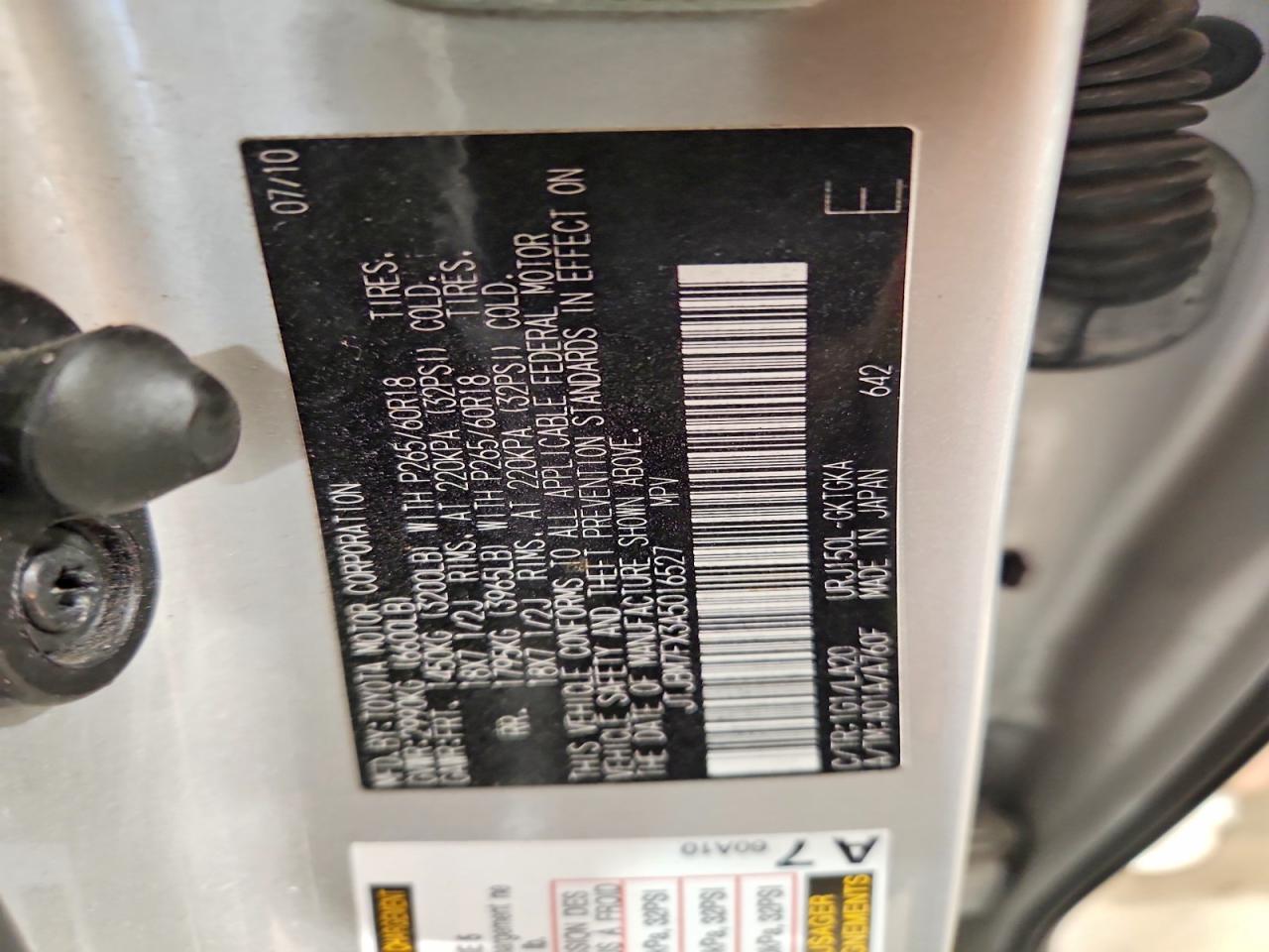 2010 Lexus Gx 460 Silver vin: JTJBM7FX3A5016527