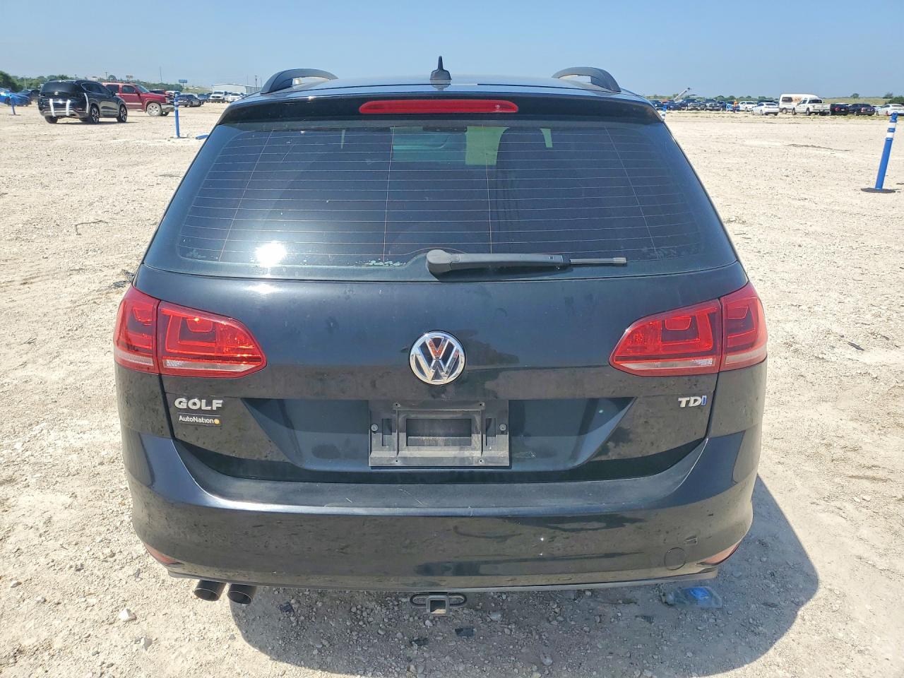 2015 Volkswagen Golf Sportwagen Tdi S Black vin: 3VWCA7AU3FM504484