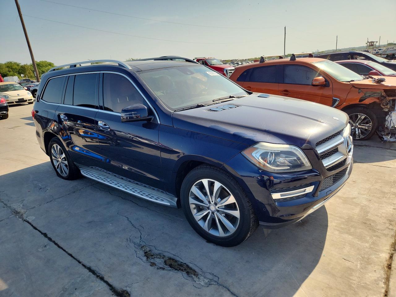 2015 Mercedes-benz Gl 450 4matic Blue vin: 4JGDF6EE7FA449245