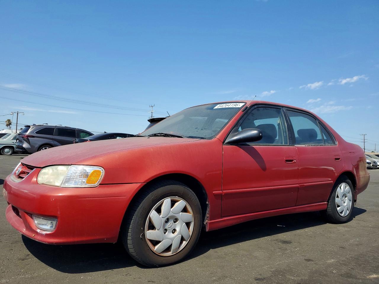 2001 Toyota Corolla S Red vin: 1NXBR12E11Z457547
