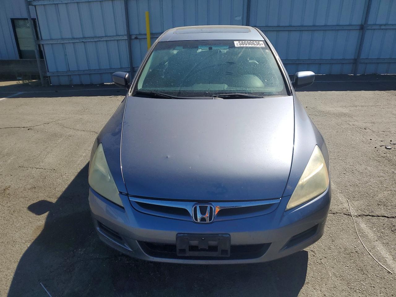 2007 Honda Accord Ex Gray vin: 1HGCM668X7A081113