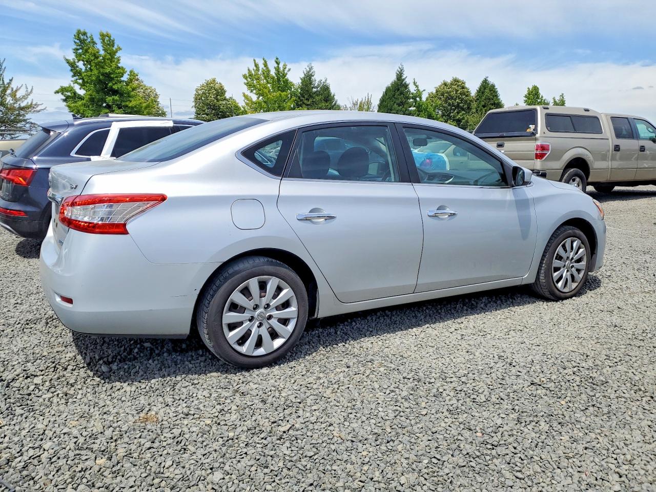 2013 Nissan Sentra Sv Silver vin: 1N4AB7AP0DN903282
