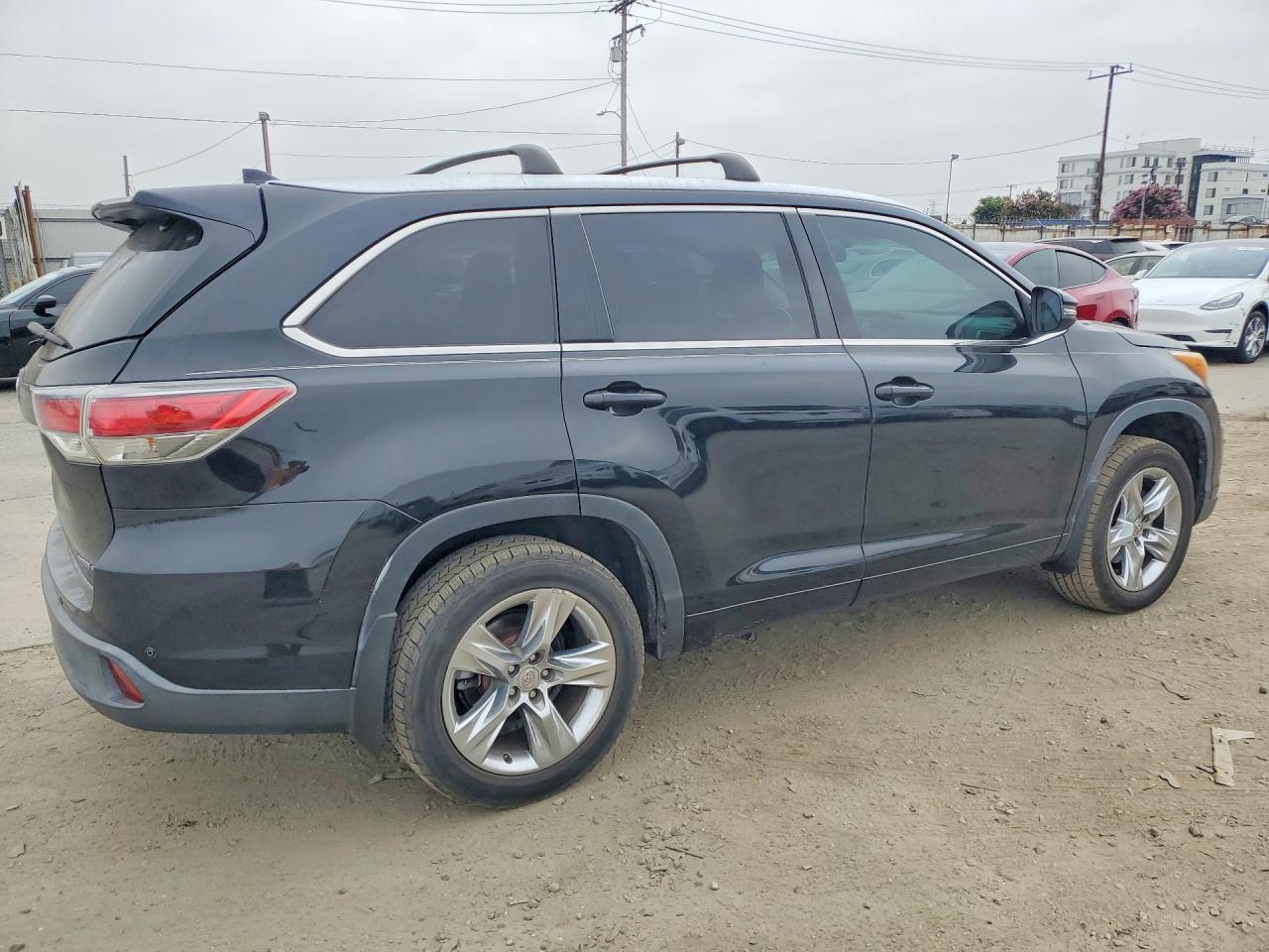 2015 Toyota Highlander Limited Black vin: 5TDDKRFH0FS145543