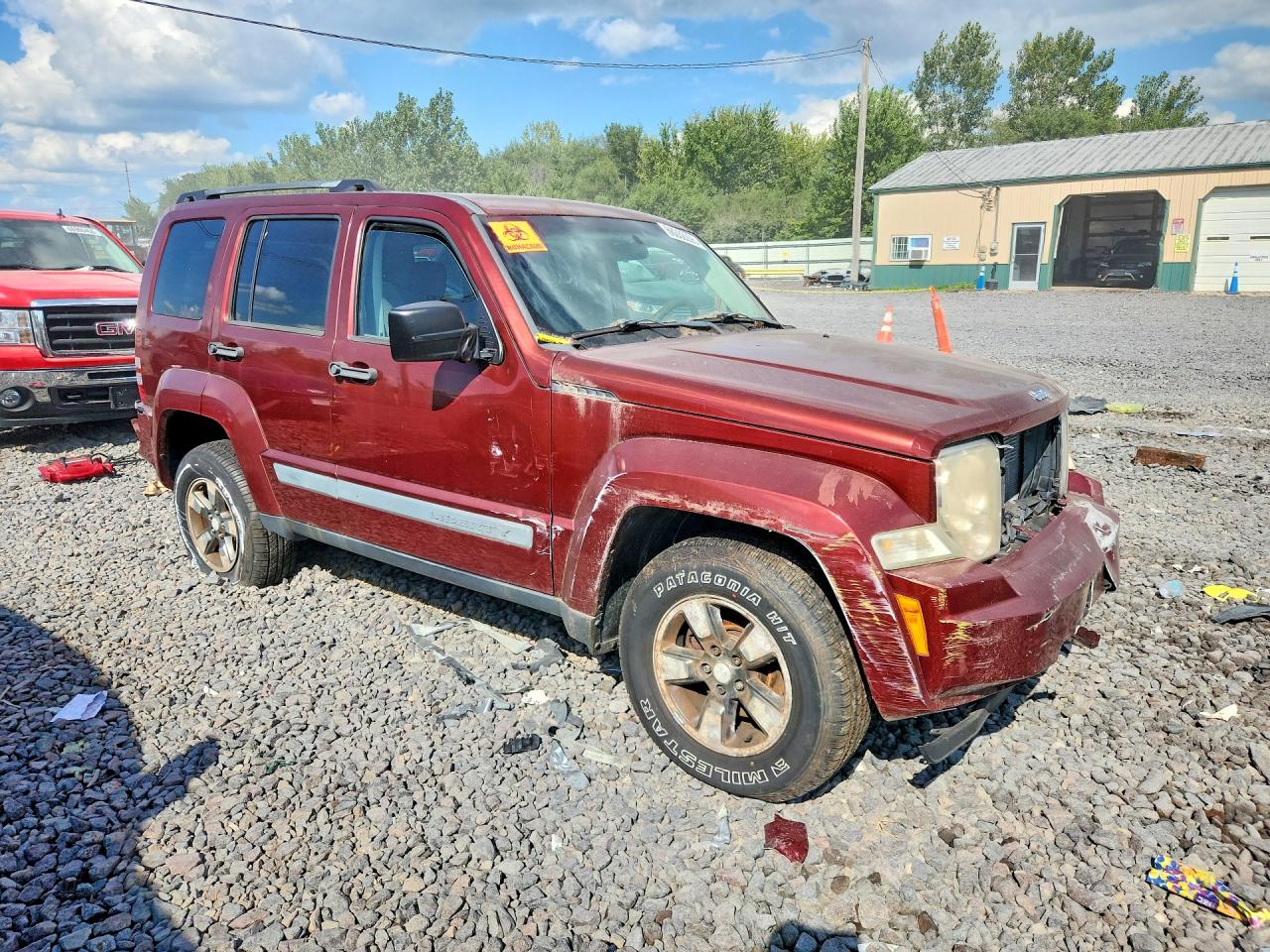 2008 Jeep Liberty Sport Red vin: 1J8GN28K28W152042