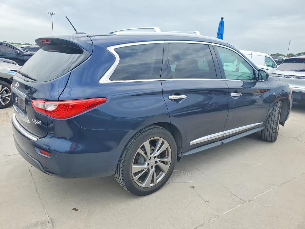2015 Infiniti Qx60 Base Blue vin: 5N1AL0MMXFC501912