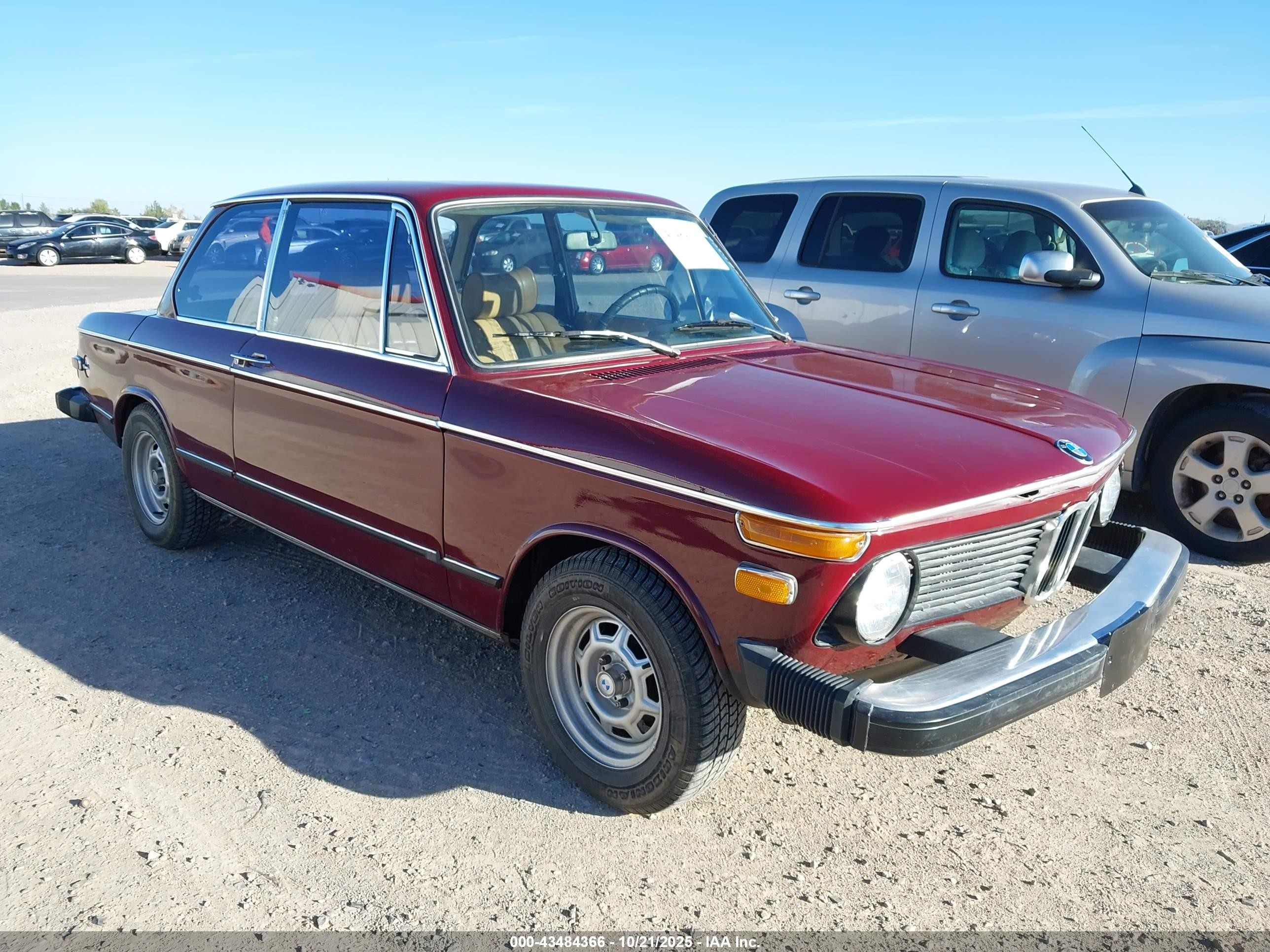 1976 Bmw 2002   Красный vin: 2392744          