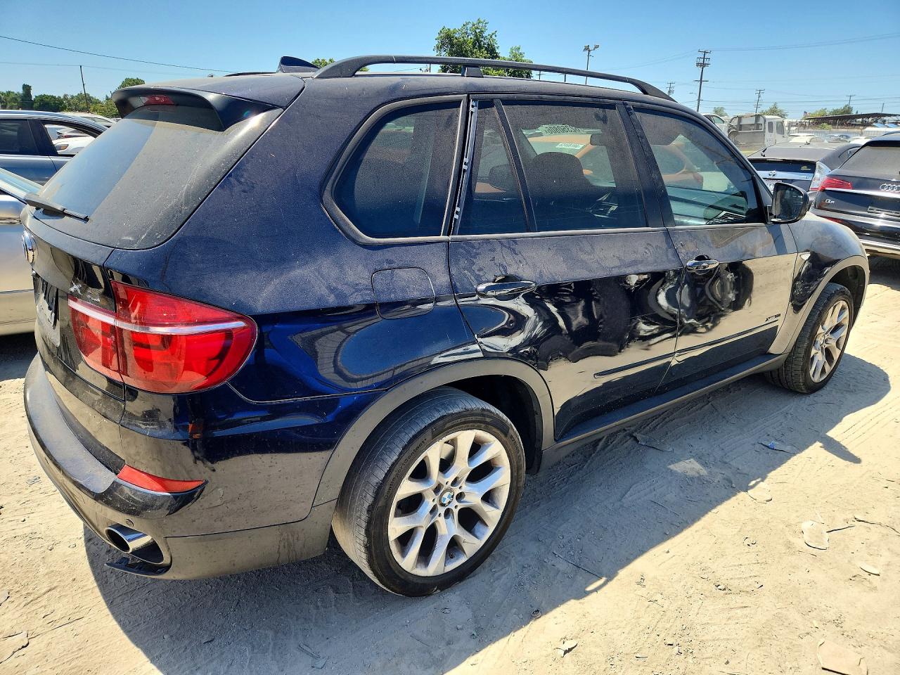 2011 Bmw X5 Xdrive35i Blue vin: 5UXZV4C59BL407435