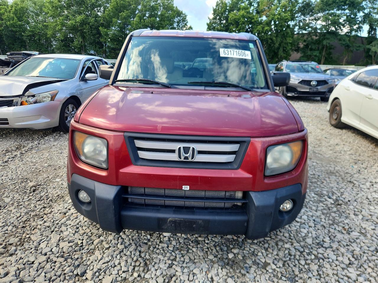 2007 Honda Element Ex Красный vin: 5J6YH27797L011074