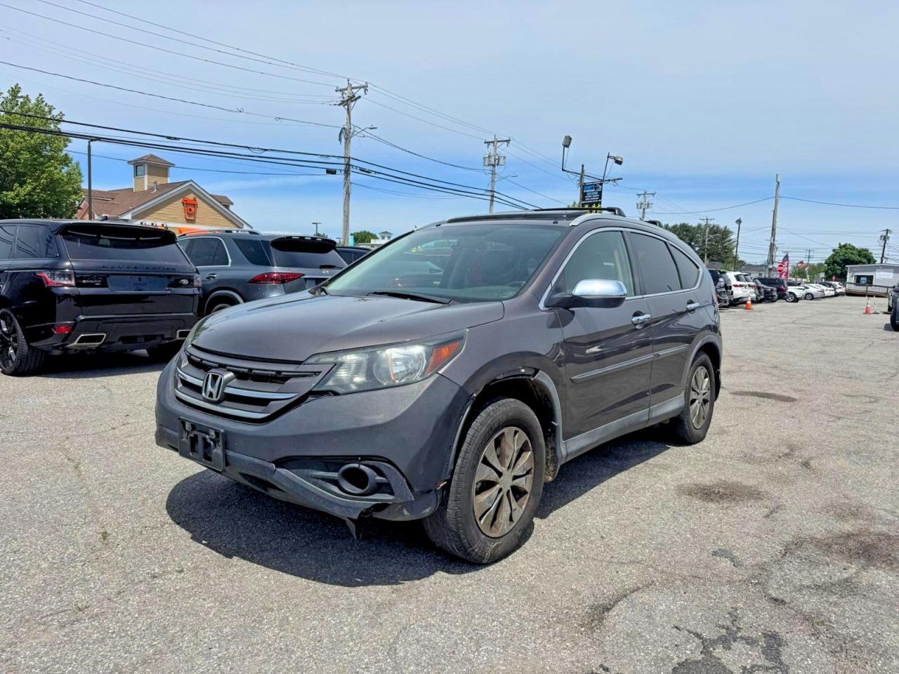 2014 Honda Cr-v Exl Gray vin: 2HKRM4H78EH701593